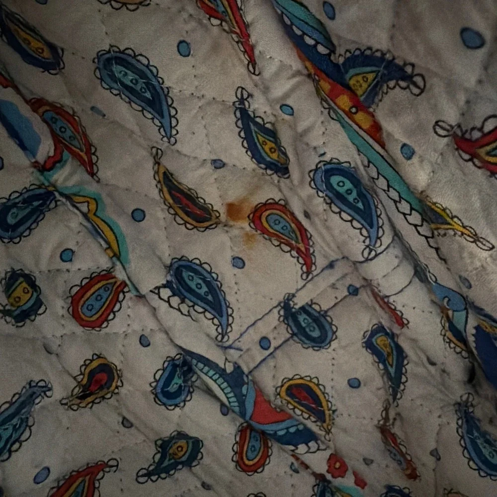 Vera‎ Bradley Marina Paisley Backpack Retired Quilted Cotton Bag